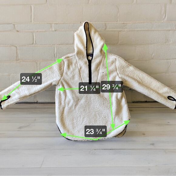 Tommy Hilfiger Women’s Faux Sherpa Pullover Half Zip Medium EUC - Picture 10 of 13